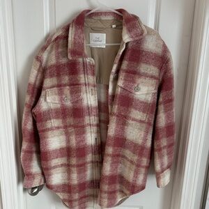 Aritzia Plaid Wool Blend Jacket